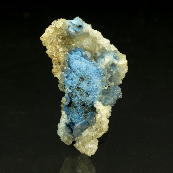 Shattuckite On Quartz - DR Congo